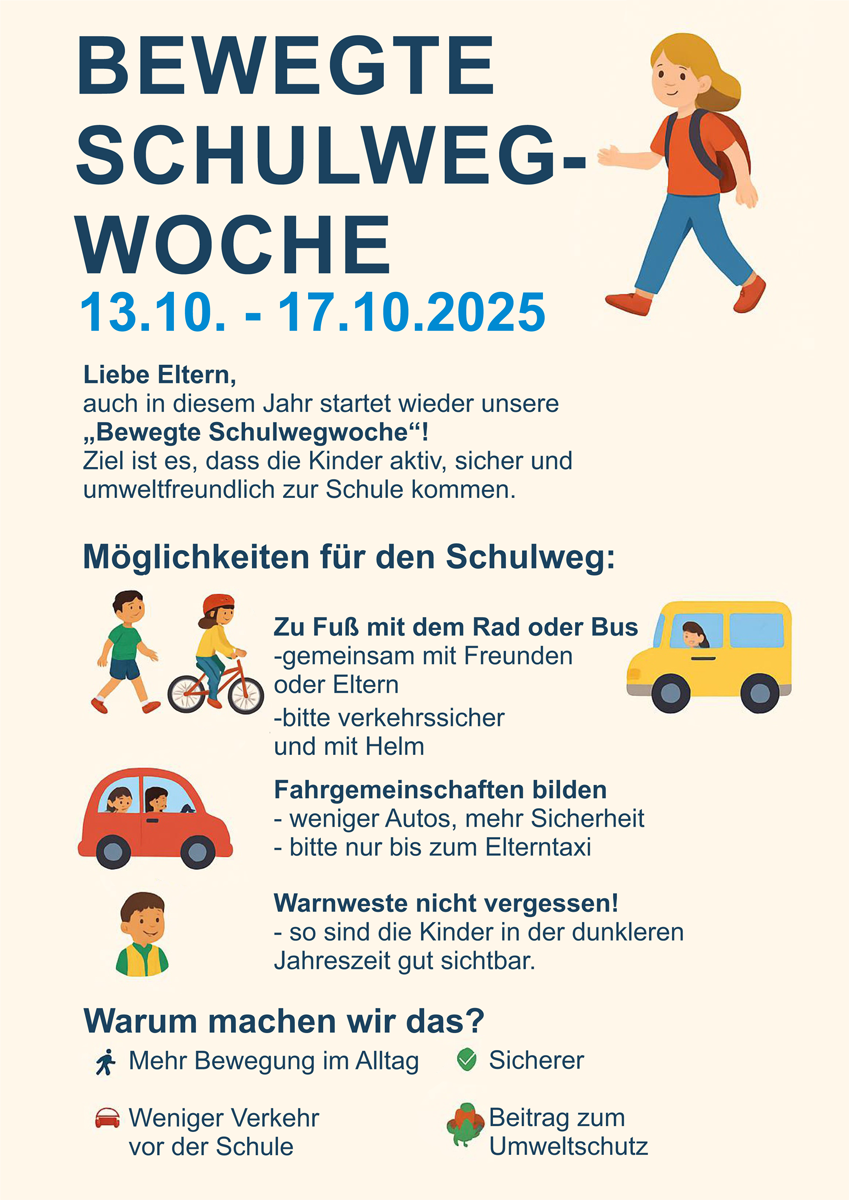 Bewegte-Schulwegwoche